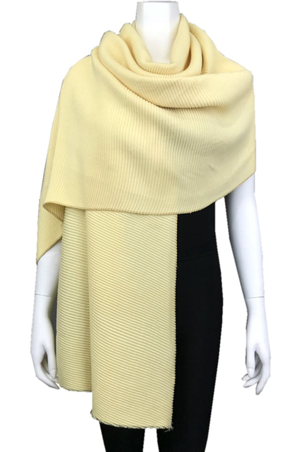 FennySun Women Plain Pleated Shawl Simple Practical Soft Warm Scarf