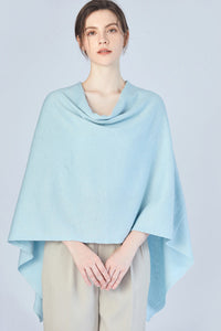 FennySun Women Shawl Mixed With Silver Silk Poncho