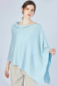 FennySun Women Shawl Mixed With Silver Silk Poncho