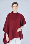 FennySun Women Lapel Design Knitted Style Poncho