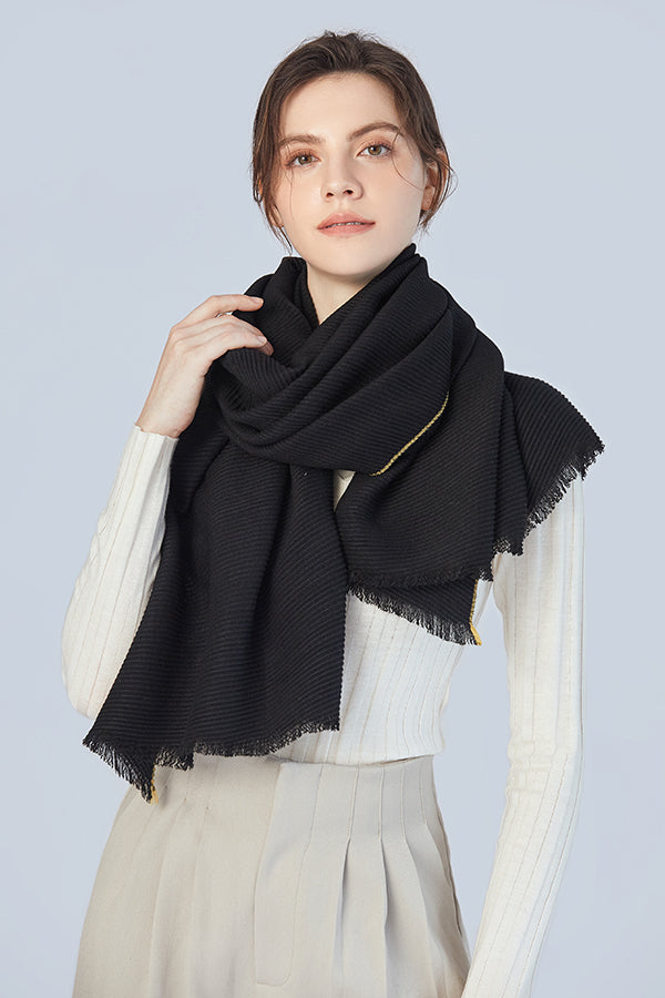 FennySun Women Soft Warm Monochrome Crepe Scarf