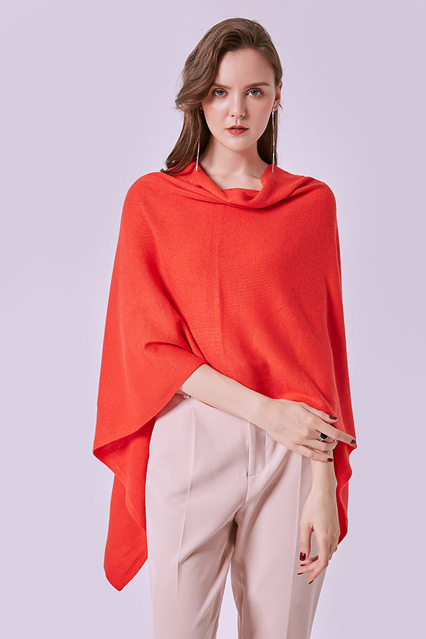 FennySun Women Fashion Knitted Fabric Poncho