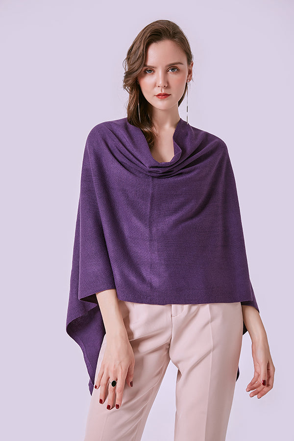 FennySun Women Fashion Knitted Fabric Poncho