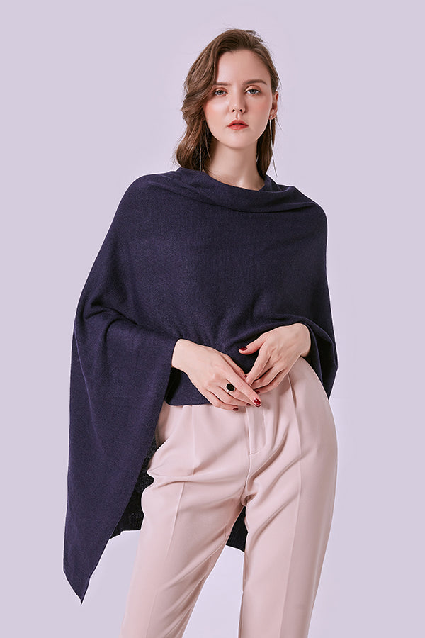 FennySun Women Fashion Knitted Fabric Poncho