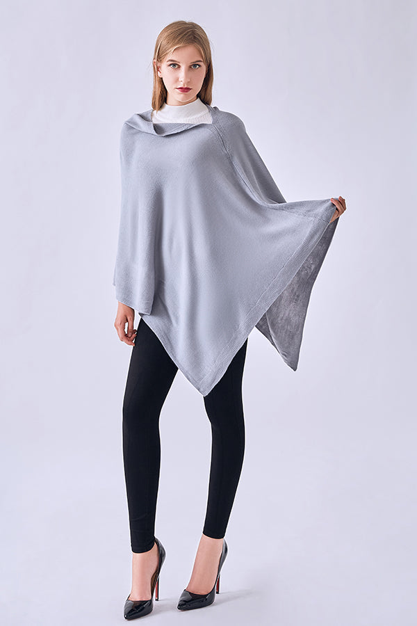 FennySun Women Fashion Knitted Fabric Poncho