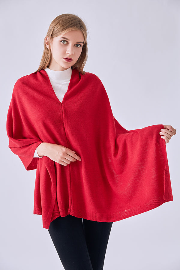 FennySun Women Fashion Knitted Fabric Poncho