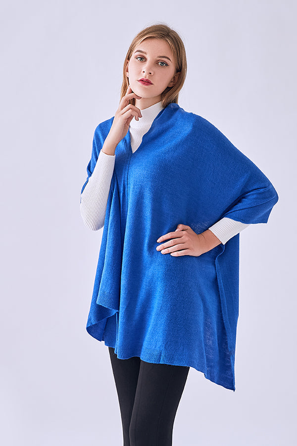 FennySun Women Fashion Knitted Fabric Poncho