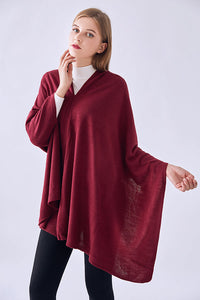 FennySun Women Fashion Knitted Fabric Poncho