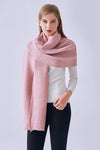 FennySun Women Plain Pleated Shawl Practical Soft Warm Scarf