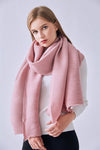 FennySun Women Plain Pleated Shawl Practical Soft Warm Scarf