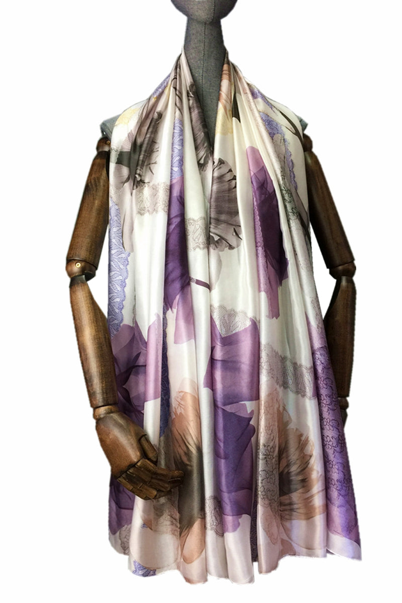 FennySun Women Silk Feeling Functionality Scarf