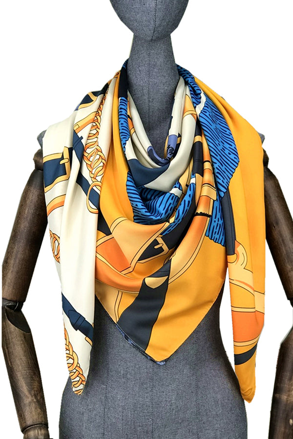 FennySun Women Fashion Silk Feeling Square Scarf