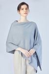 FennySun Women Silver Silk Poncho