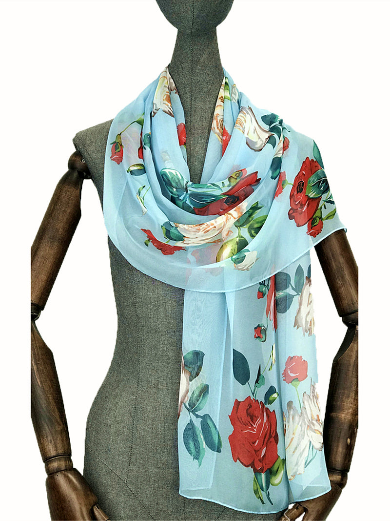 FennySun Women Silk Feeling Functionality Scarf