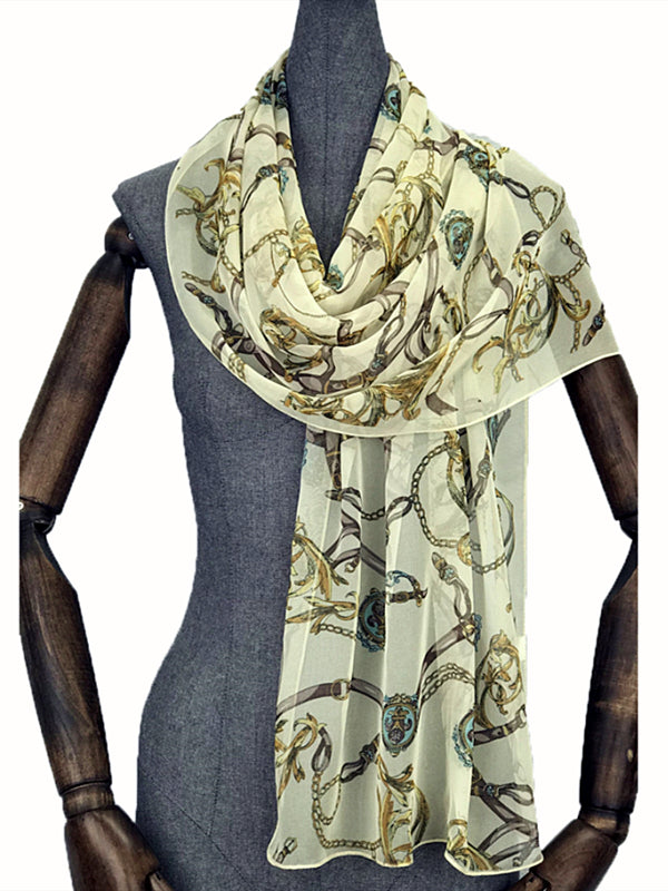 FennySun Women Environmental Protection Printing Scarf