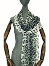 FeenySun Women Fashion Leopard Print Scarf