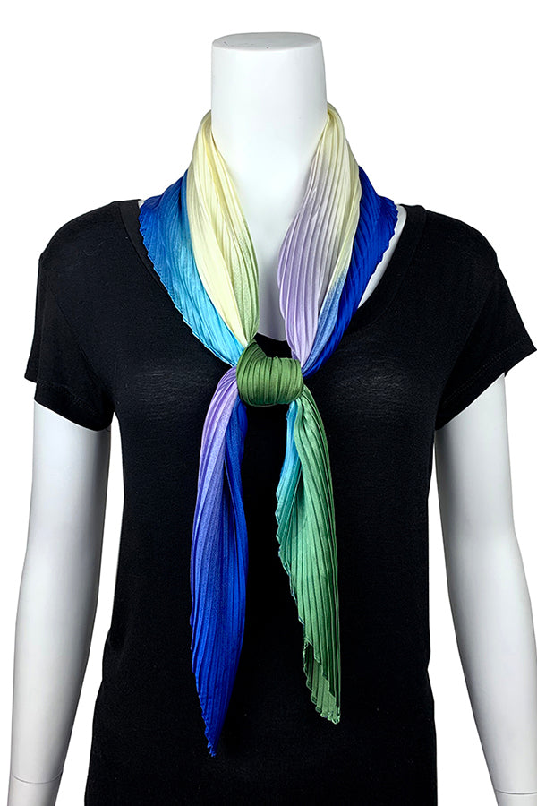 FennySun Women Fashion Pleated Design Square Scarf