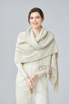 FennySun Women Fahion Knitted Pattern Large Scarf