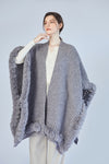 FennySun Women Knitted Fabric Artificial Fur Soft Warm Shawl