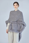 FennySun Women Knitted Fabric Artificial Fur Soft Warm Shawl