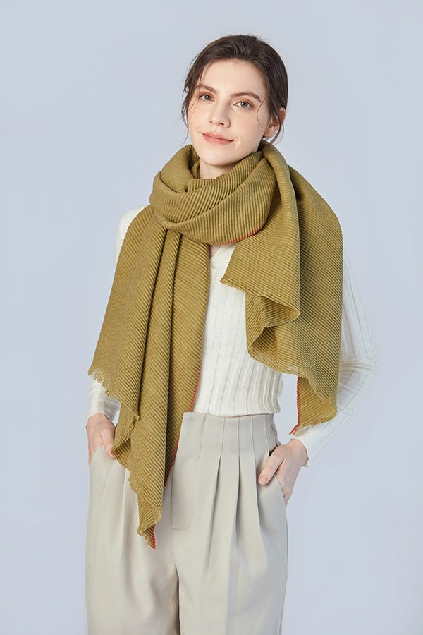 FennySun Women Soft Warm Monochrome Crepe Scarf