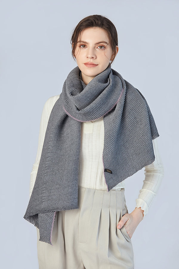 FennySun Women Soft Warm Monochrome Crepe Scarf