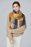 FennySun Women Fashionable Versatile Simple Color Block Scarf