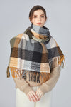 FennySun Women Fashionable Versatile Simple Color Block Scarf