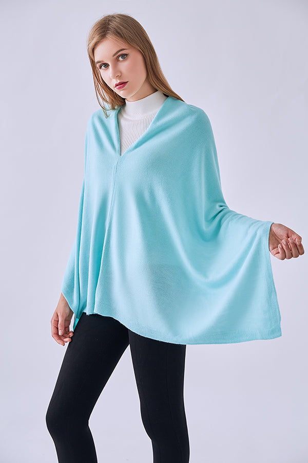 FennySun Women Fashion Knitted Fabric Poncho