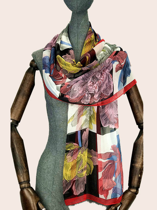 FennySun Women Fashion Silk Feeling Scarf