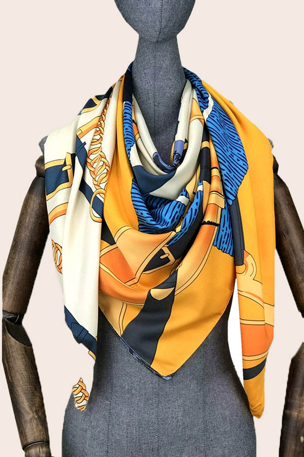 FennySun Women Fashion Silk Feeling Square Scarf