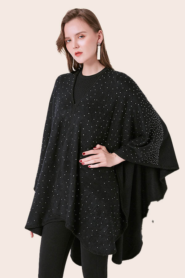 FennySun Women Monochrome Hot Drill Simple Fashionable Shawl