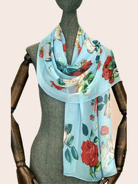 FennySun Women Silk Feeling Functionality Scarf